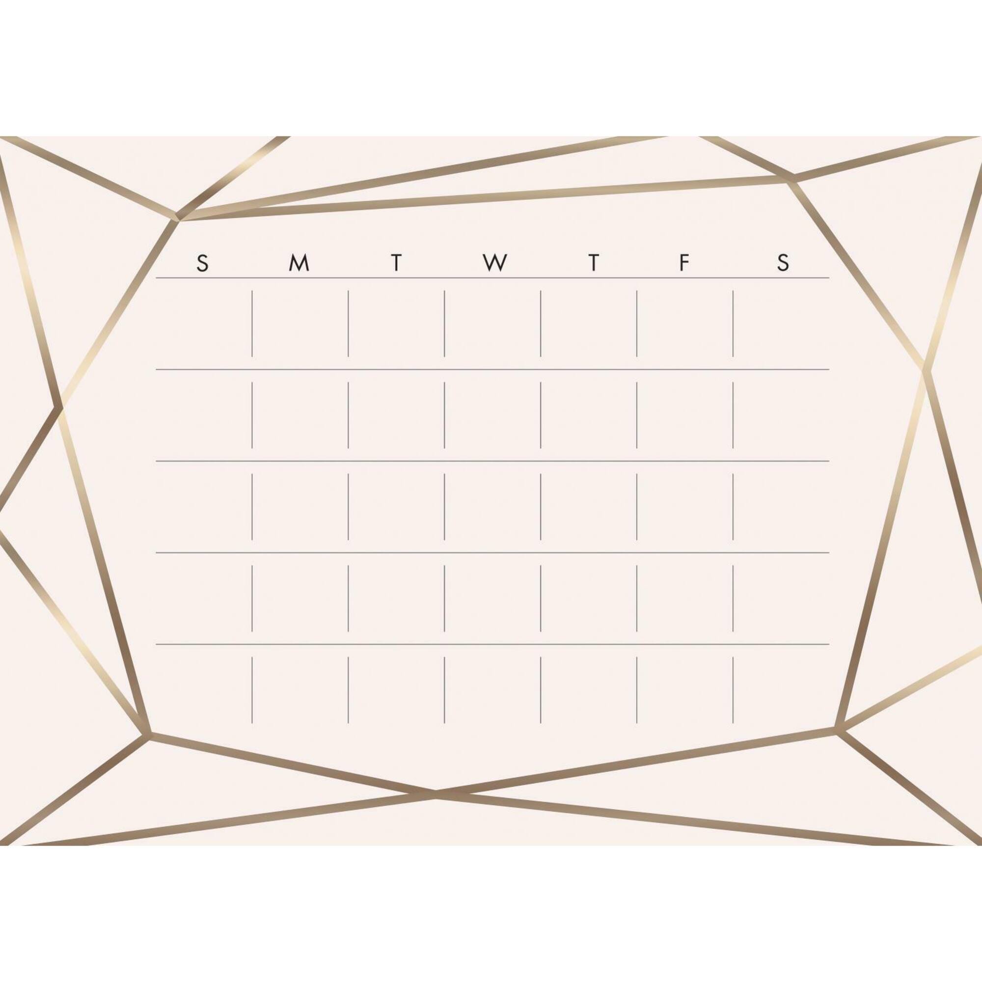 RoomMates Blush Beauty Dry Erase Calendar Peel & Stick Wall Decal